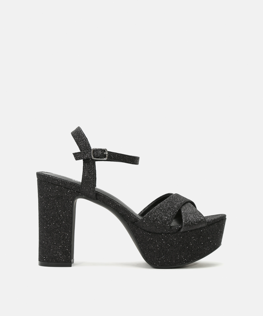 Sandálias plataforma glitter image number null